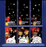 Kerst Raam/Muur sticker