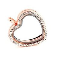Memory locket rosé-goud kleur