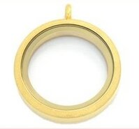 Memory locket goud-kleur