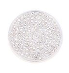 Munt 25mm zilver met strass 