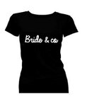 T-shirt dames korte mouw bedrukt: Bride &amp; co