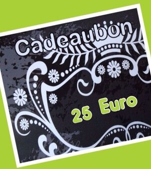 Cadeaubon 25 euro