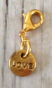 Memory lockets bead dangle love goud kleurig