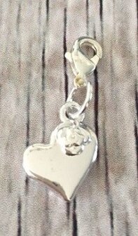 Memory lockets bead dangle heart  