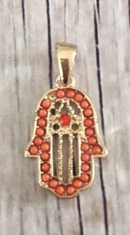 Memory lockets bead dangle hamsa hand