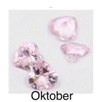 Memory lockets birthstone oktober heart