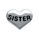 Memory lockets charm heart sister