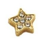 Memory lockets charm star strass