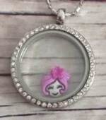 Memory lockets charm girl