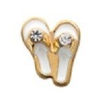 Memory lockets charm flipflop