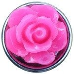 Roze roos mini petite chunk 12mm