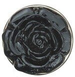 Zwarte roos mini petite chunk 12mm
