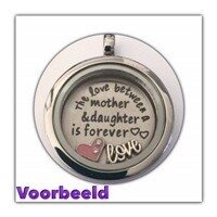 Memory lockets RVS twist 30mm medaillon 