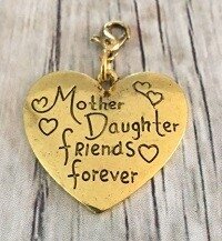 Memory lockets bead dangle mother daughter friends forever goudkleurig