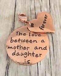 Memory lockets bead dangle love between a mother rosekleurig