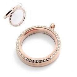 Memory-lockets-medaillon-rose-goud strass