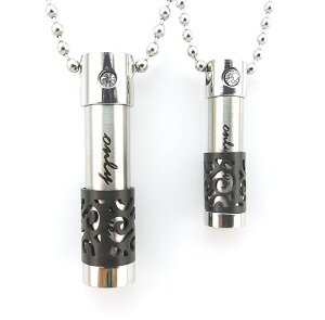 Ashanger zwart 27mm RVS met ketting  