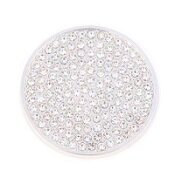 Munt 25mm zilver met strass 