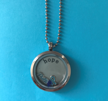 Memory locket Metaal effen PCOS Nederland