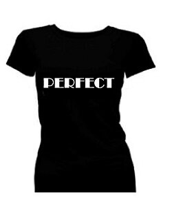 T-shirt dames korte mouw bedrukt: perfect