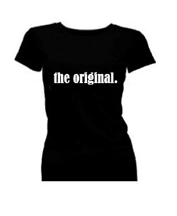 T-shirt dames korte mouw bedrukt: the original.
