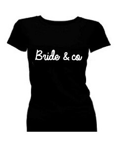 T-shirt dames korte mouw bedrukt: Bride &amp; co