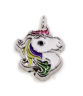 Memory lockets charm unicorn