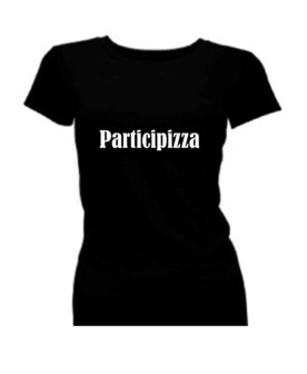 De luizenmoeder t-shirt korte mouw bedrukt: Participizza
