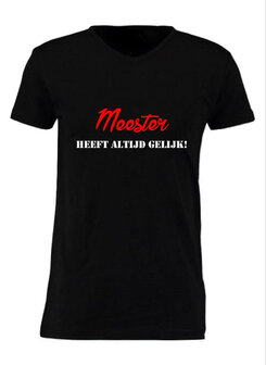 t-shirt meester