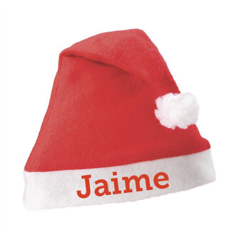 Kerstmuts Naam Rood