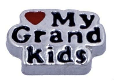 Memory lockets charm I love my grandkids