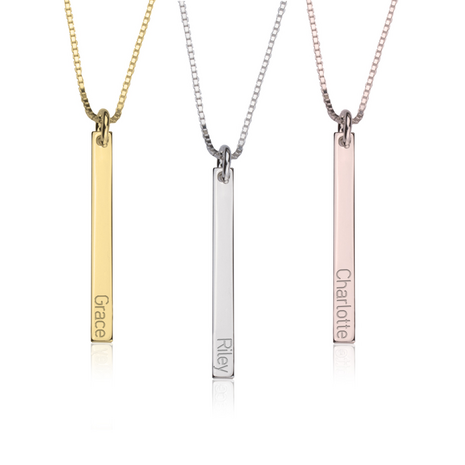 Naamketting Zilver 24K 