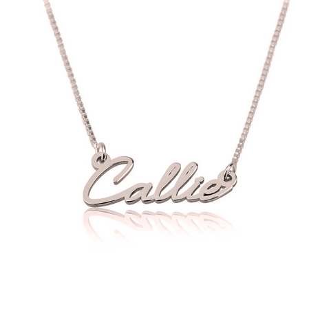 Naamketting Zilver 925, 24K Gold of Rosé Plated "Callie"