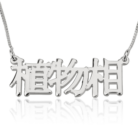 Naamketting 14K goud 'Chinees geschreven'