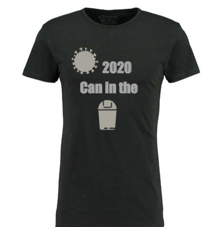 Kerst T-shirt heren korte mouw bedrukt: 2020 can in the ...