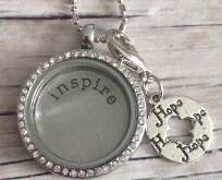 Memory lockets bead dangle hope