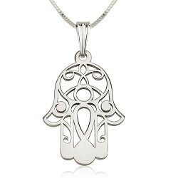 Hamsa hand van sterling zilver 925