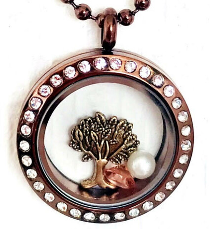 choco rvs memory locket levensboom