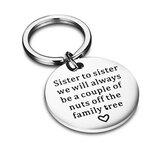 RVS Sleutelhanger Sister