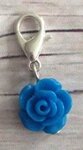 Memory lockets dangle rose dark blue
