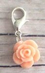 Memory lockets dangle rose soft orange