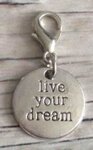 Memory lockets bead dangle live your dream