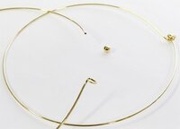 42cm goudkleurige metalen ketting