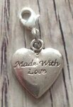 Memory lockets bead dangle made with love