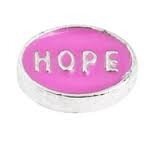 Memory lockets charm hope pink
