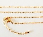 51-57cm rosekleurige ketting 