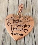 Memory lockets bead dangle mother daughter friends forever rosekleurig