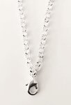 90cm zilverkleurige ketting 