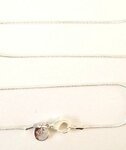 61cm fijne zilverkleurige ketting