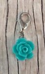Memory lockets dangle rose blue-green
